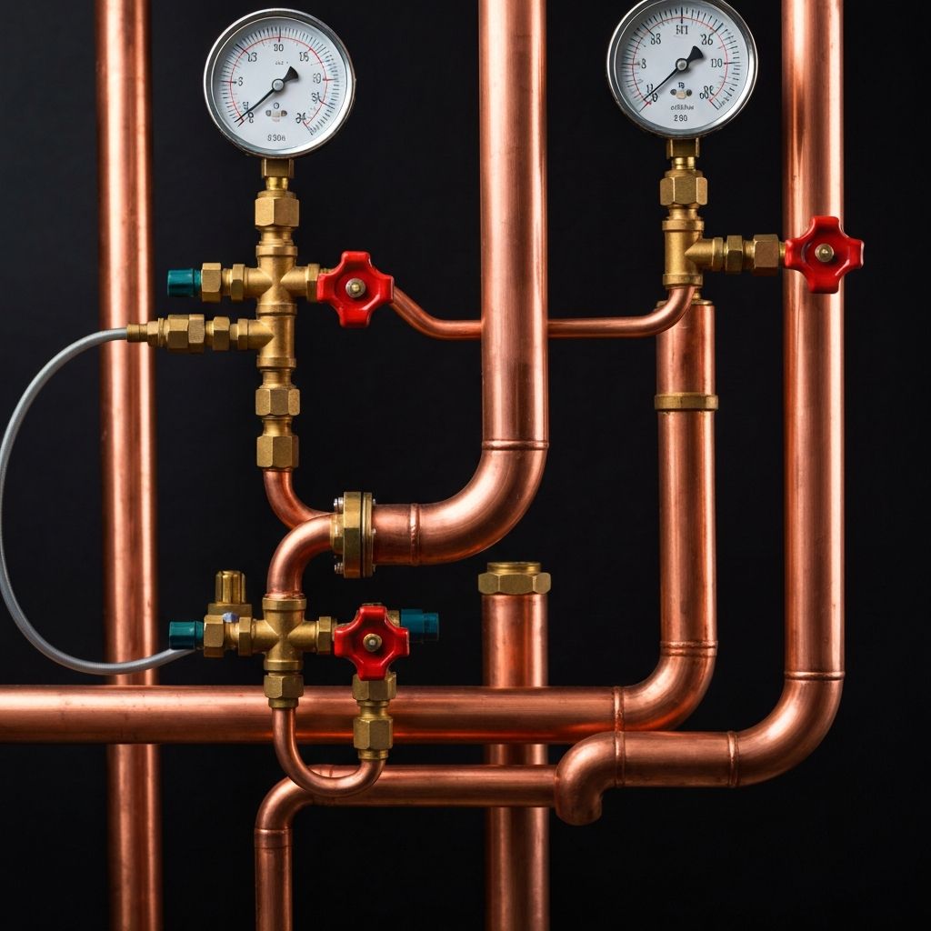 Professional boiler and heating pipework